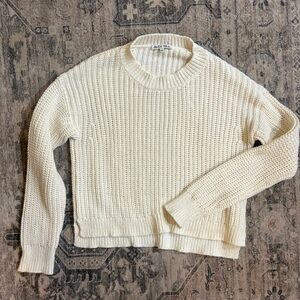 Alex mill cream knit chunky sweater Size S